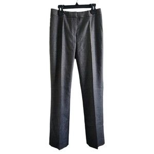 Lafayette 148 Petite Grey Pinstripe Pant